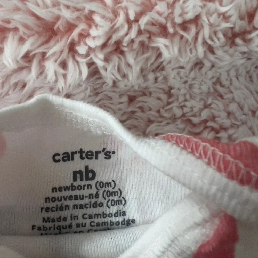 Carter’s Bundle Baby Girl Infant Newborn Sleeper Pajamas Pink Rainbow Cotton